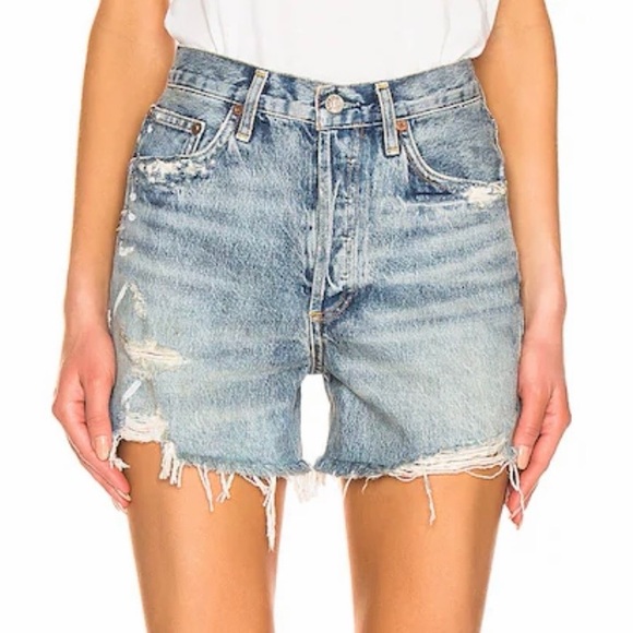 Agolde Pants - AGOLDE Dee Cutoff Jean Shorts in Riccochet